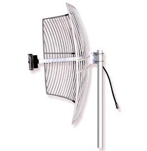 Parabolic Antenna - 2300~2700 MHz Frequency Range, 24 dBi Gain, 600x900 mm Size, Vertical Polarization - Direct Ground Lightning Protection, Max Power 100W