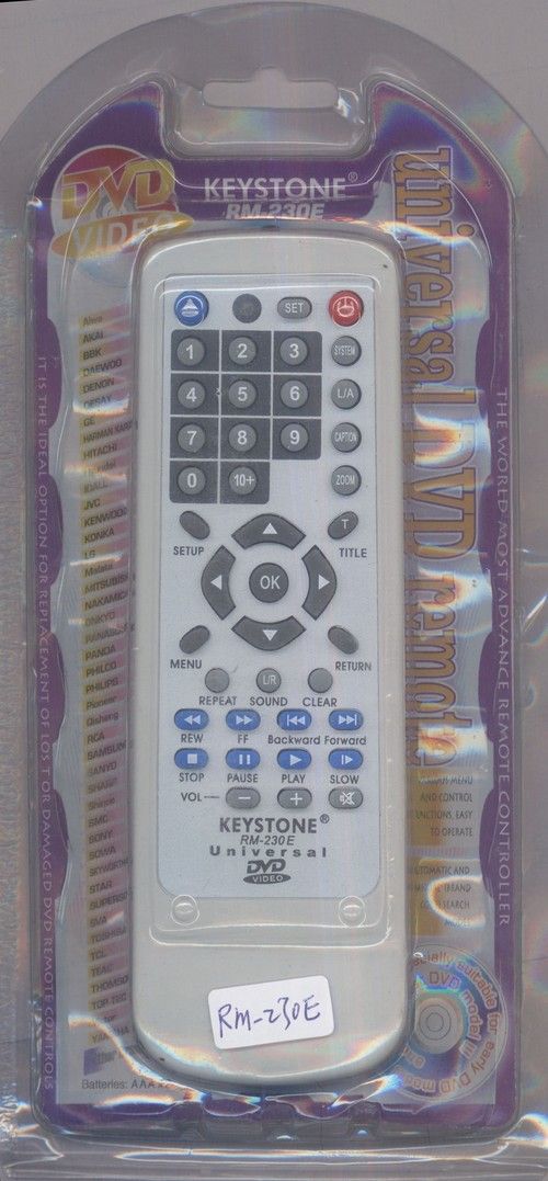 Universal Dvd Remote Control