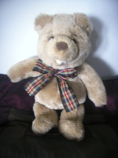 Stuffed Bear With Ribbon