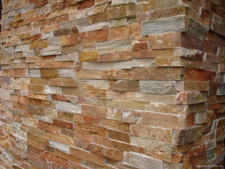 Yellow Wood Grain Cultured Stone Veneer