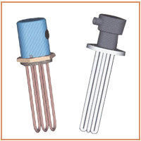 Flanged Immersion Heaters - Various Sheath Materials, Weather-Proof and Flame-Proof Terminal Housing for Hazardous Locations