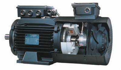 AC Motor With Mechanical Brake