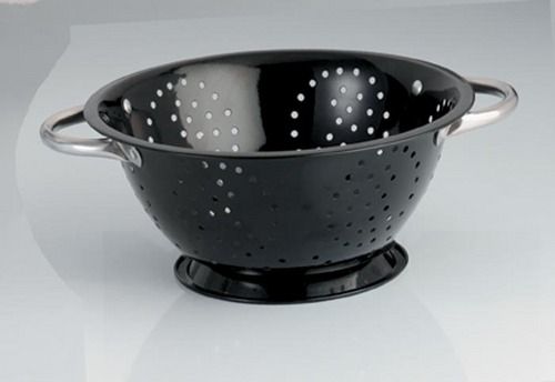 S.S. Deep Black Color Colander