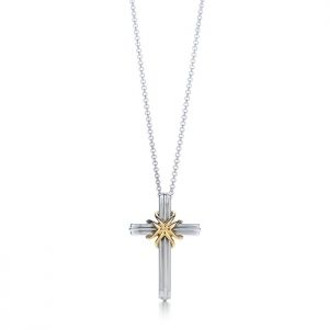 925 Silver Cross Pendant Necklace