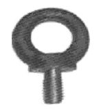 Eye Bolts - Mild Steel, 6mm to 72mm, Black Color, Hot Forged, High Safe Working Load, Custom Lengths Available