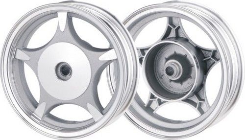 Motorcycle Wheel - Chromed Alloy, 2.5x10 Inches | High Quality, Durable Performance