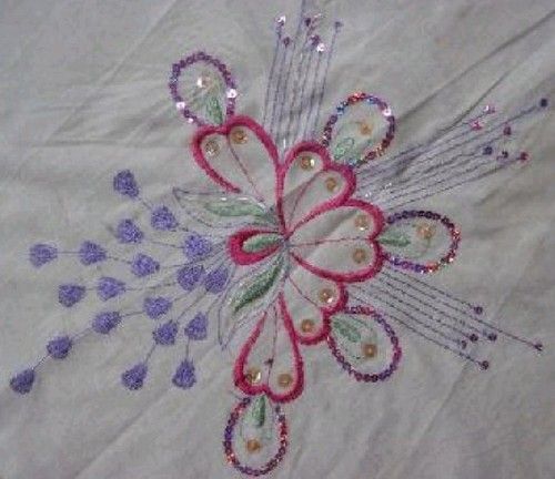 Sequins Embroidery Fabric