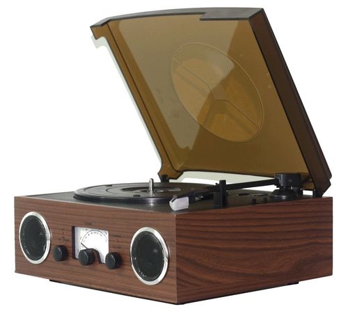 Restro Turntable Player With AM/FM Radio