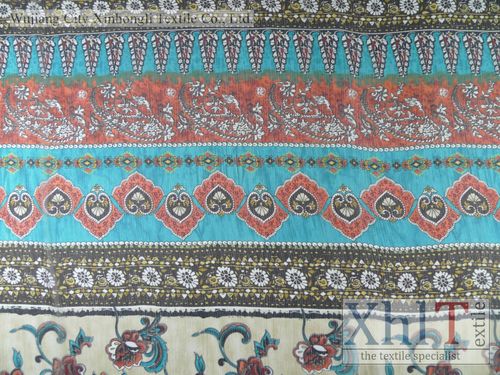 Printed Chiffon Crepe Fabrics By Wujiang City Xinhongli Textile Co., Ltd.