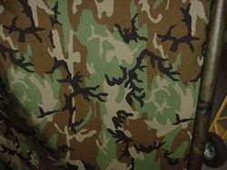 Nylon Camouflage Fabrics Coated