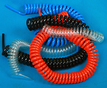 PU Coil Tube - PU 6-12mm ID, 8-14mm OD, Blue, 10-20 MPa Burst Pressure, Flexible Durable Reversible Stable