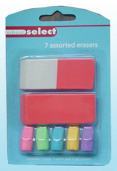 Blister Card Erasers