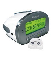 Bluetooth Handsfree Car Mirror - Rechargeable Li-ion Battery Wireless FM Earphone | Voice Dialing Caller ID Display Built-in MP3 Player Steering Wheel Remote Control