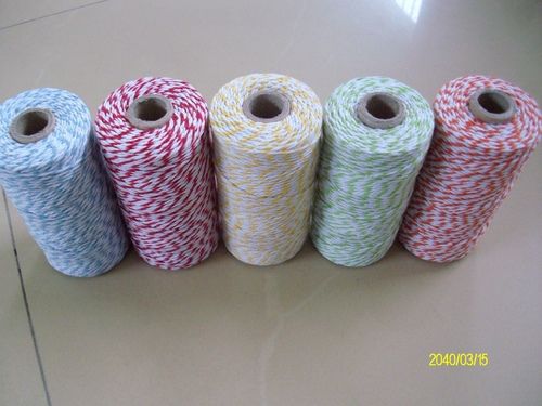 Cotton Thread - 3 Strands 6-10s Twine | Thermo Heat Shrinkable Packing, Available in Plastic or Paper Cone