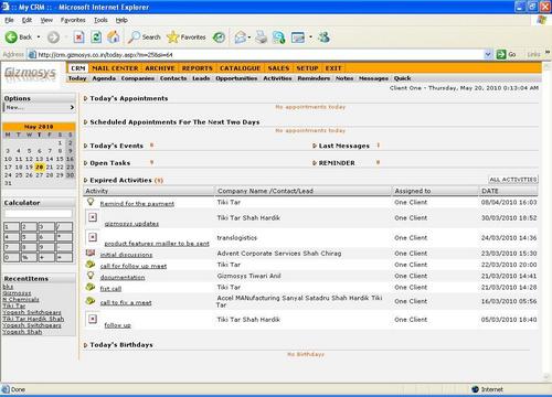 Gizmosys Crm Software