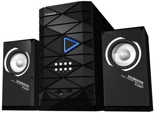 मल्टीमीडिया स्पीकर SD/MMC कार्ड और USB को सपोर्ट करता है