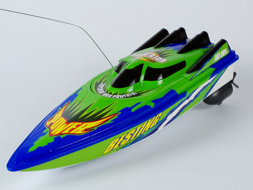 Radio Controlled Boats Rc Racing Speed Boat (Blue & Green)