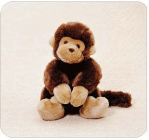 Quizzical Stuffed Monkey