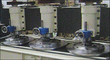 Three Disk Calibrating Machine