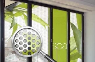 Perforeated Window Graphics Film