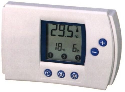 Digital Programmable Thermostat - Temperature Range: 5-30°C, Differential: ±0.5°C | Energy Saving Up to 30%, Easy Program Override, Daily Repeatable Settings