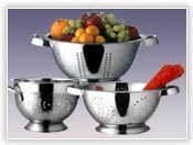 Stainless Steel Colanders With Different Handles