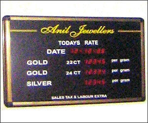 Gold Rate Display