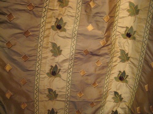 Embroidered Silk Taffeta