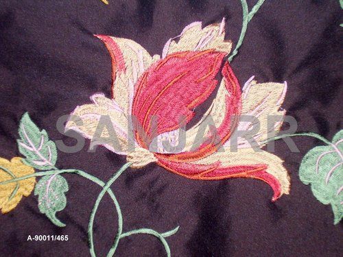 Embroidered Taffeta Fabric