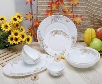 Opal Glass Dinner Set