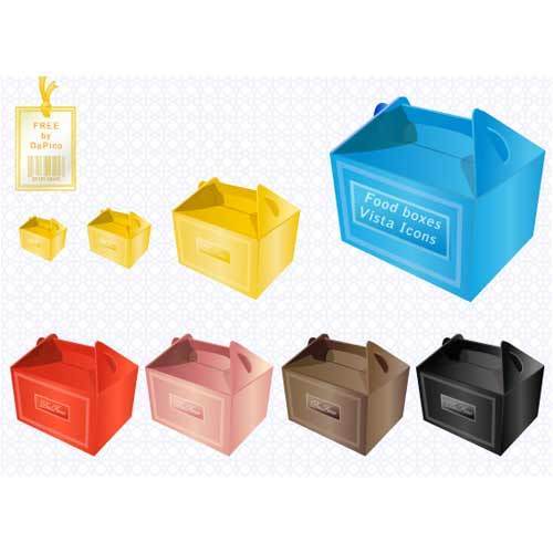 Colorful Food Boxes