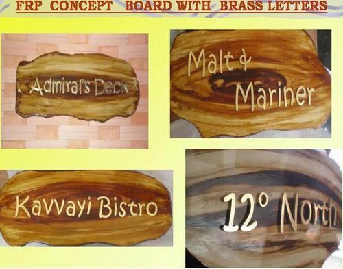 Frp Concept Boards With Brass Letters