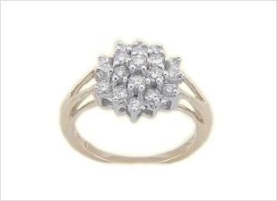 Ladies Two Tone Diamond Rings