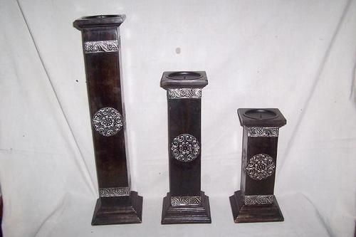 Silver Collection Candle Pillar