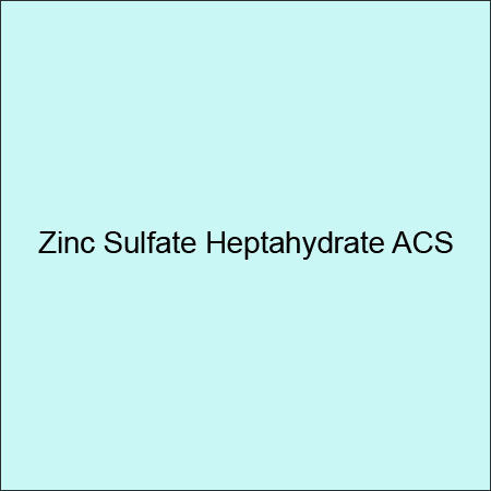 Zinc Sulfate Heptahydrate Acs