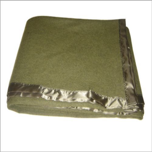 Olive Green Wool Blanket