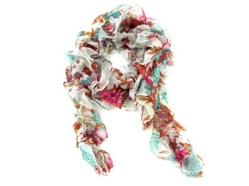 Polyester Short Scarf With Elastic