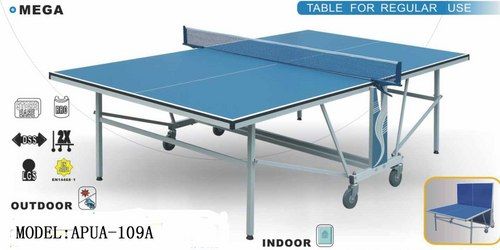 Outdoor Table Tennis Table - 4mm Thick Top, 1525x2740x760mm Size | Sturdy Frame, Smooth Rolling Wheels