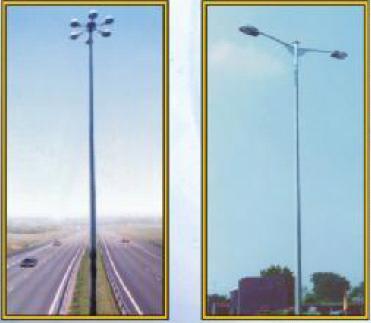 Galvanized High Mast Poles