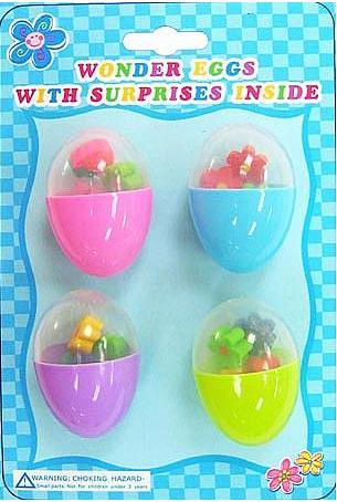 Wonder Eggs With Mini Erasers