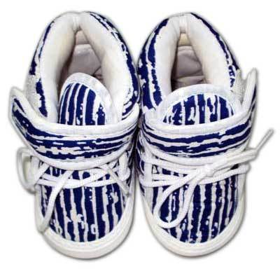 Baby Booties (Check Blue)