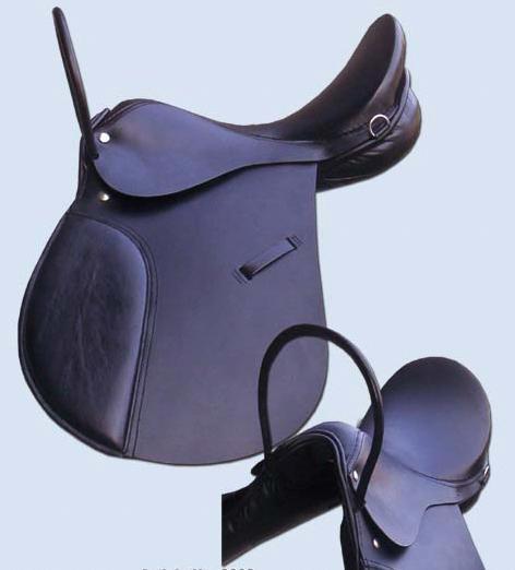 Jumping Saddle With Leather Handle On Front