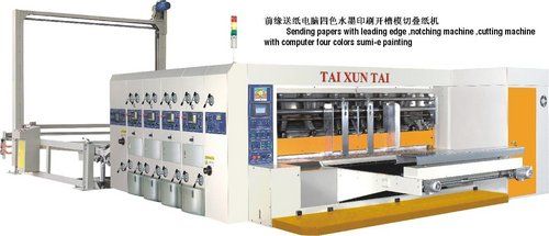 Auto Four-color Printing Slotting Die-cutting And Stacking Machine