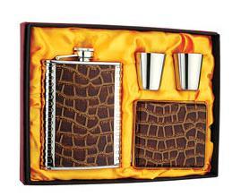 Stainless Steel Hip Flask Gift Set