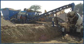 Mobile Batching Plant With Pan Mixer