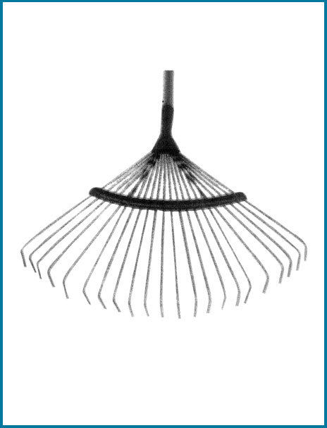 Leaf Rake Riverted 22 Tines With Tubular Handle