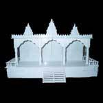 Marble Temples - Exquisite White Marble Design, Majestic Engravings and Brilliant Polish Finish