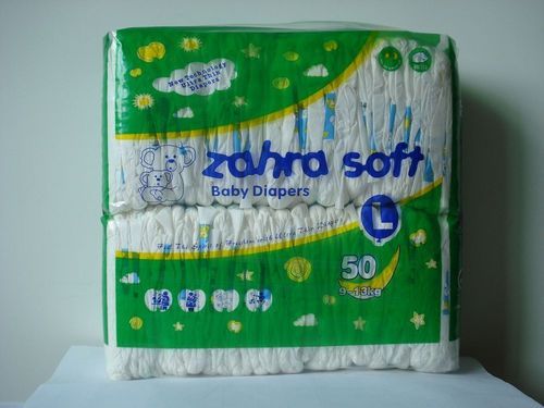 Baby Napkin - Non Woven, Fluff Pulp, S.A.P & PE Film | Soft & Dry Top Sheet, Quick Absorption, Leak Guard Design, Breathable Backsheet, Reusable Sticky Tape