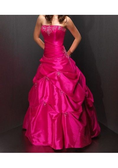 Taffeta Strapless A Line Asymmetrical Pick Up Skirt Hot Sell Prom Evening Dress