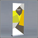 Roll Up Stand - Aluminium, Self-Contained Design | High Quality, Fast Setup, Padded Carrying Case